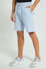 Load image into Gallery viewer, Redtag-Blue-Pull-On-Resort-Shorts-Active-Shorts-Men&#39;s-
