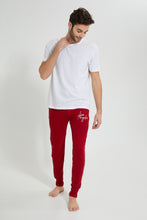 Load image into Gallery viewer, Redtag-Red-Pyjama-Bottom-With-Elastic-Waist-Band-Colour:Red,-Filter:Men&#39;s-Clothing,-Men-Pyjama-Bottoms,-New-In,-New-In-Men,-Non-Sale,-S22B,-Section:Men-Men&#39;s-
