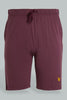 Redtag-Teal/Maroon-2-Pack-Pyjama-Shorts-Pyjama-Bottoms-Men's-