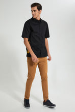 تنزيل الصورة على معرض الصور، Redtag-Black-Short-Sleeves-Printed-Shirt-Casual-Shirts-Men&#39;s-
