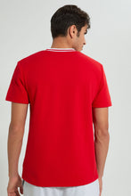 تنزيل الصورة على معرض الصور، Redtag-Red-Pocket-T-Shirt-Plain-Men&#39;s-
