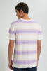 Redtag-Purple-Stripe-T-Shirt-Striped-Men's-