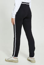 Load image into Gallery viewer, Redtag-Black-With-Rib-Waistband-Legging-Leggings-Senior-Girls-9 to 14 Years
