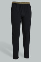 تنزيل الصورة على معرض الصور، Redtag-Black-Pyjama-Bottom-With-Elastic-Waist-Band-Pyjama-Bottoms-Men&#39;s-
