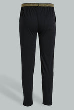 تنزيل الصورة على معرض الصور، Redtag-Black-Pyjama-Bottom-With-Elastic-Waist-Band-Pyjama-Bottoms-Men&#39;s-
