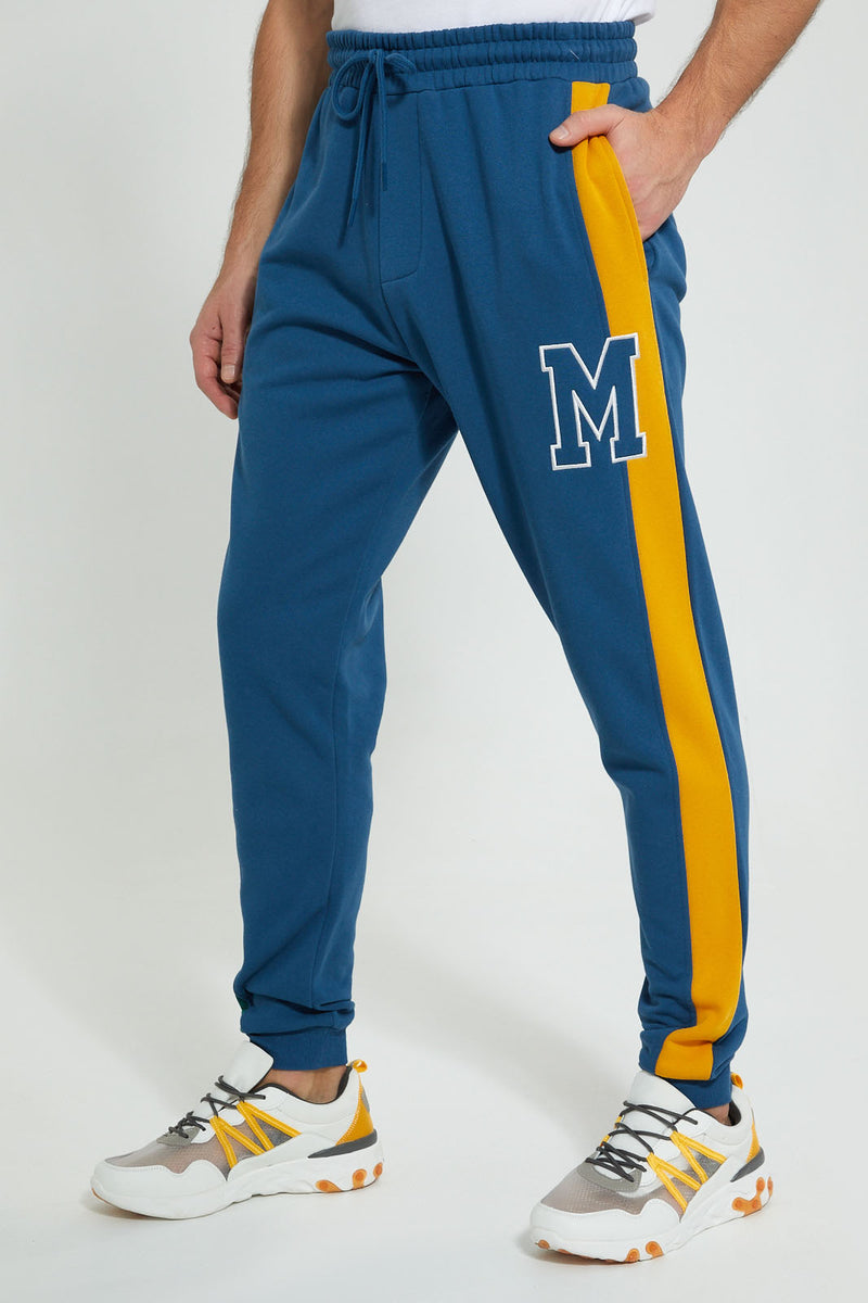 Redtag-Blue-Jog-Pant-Joggers-Men's-