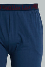 تنزيل الصورة على معرض الصور، Redtag-Navy-Pyjama-Bottom-With-Elastic-Waist-Band-Pyjama-Bottoms-Men&#39;s-
