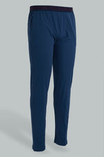 تنزيل الصورة على معرض الصور، Redtag-Navy-Pyjama-Bottom-With-Elastic-Waist-Band-Pyjama-Bottoms-Men&#39;s-
