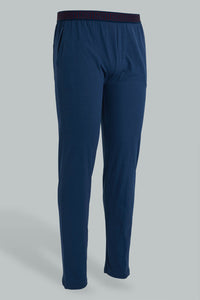 Redtag-Navy-Pyjama-Bottom-With-Elastic-Waist-Band-Pyjama-Bottoms-Men's-
