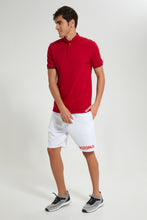 تنزيل الصورة على معرض الصور، Redtag-White-Sports-Shorts-Active-Shorts-Men&#39;s-
