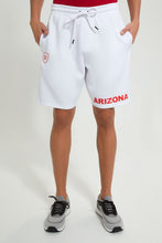 تنزيل الصورة على معرض الصور، Redtag-White-Sports-Shorts-Active-Shorts-Men&#39;s-
