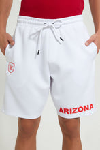 تنزيل الصورة على معرض الصور، Redtag-White-Sports-Shorts-Active-Shorts-Men&#39;s-
