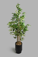 تنزيل الصورة على معرض الصور، Redtag-Artificial-Bamboo-Plant-In-Magnesium-Black-Pot-Artificial-Plants-Home-Decor-
