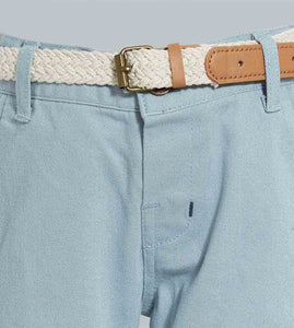 Redtag-Blue-Breaded-Belt-Chino-Pant-Chinos-Infant-Boys-3 to 24 Months