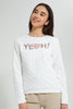 Redtag-White-Jacquard-Sweatshirt-Sweatshirts-Senior-Girls-9 to 14 Years