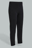 Redtag-Black/White-Capri-2-Packs-Leggings-Senior-Girls-9 to 14 Years