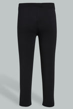 Load image into Gallery viewer, Redtag-Black/White-Capri-2-Packs-Leggings-Senior-Girls-9 to 14 Years
