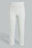 Redtag-Beige/Grey-Melange-Capri-2-Packs-Leggings-Senior-Girls-9 to 14 Years