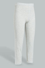 Load image into Gallery viewer, Redtag-Beige/Grey-Melange-Capri-2-Packs-Leggings-Senior-Girls-9 to 14 Years
