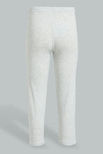 Load image into Gallery viewer, Redtag-Beige/Grey-Melange-Capri-2-Packs-Leggings-Senior-Girls-9 to 14 Years
