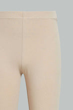 Load image into Gallery viewer, Redtag-Beige/Grey-Melange-Capri-2-Packs-Leggings-Senior-Girls-9 to 14 Years
