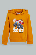 Load image into Gallery viewer, Redtag-Mustard-Truck-Hoody-Sweatshirt-Sweatshirts-Infant-Boys-3 to 24 Months
