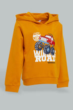 Load image into Gallery viewer, Redtag-Mustard-Truck-Hoody-Sweatshirt-Sweatshirts-Infant-Boys-3 to 24 Months
