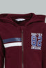 Redtag-Burgundy-Hoody-Zipper-Sweatshirt-Sweatshirts-Infant-Boys-3 to 24 Months