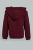 Redtag-Burgundy-Hoody-Zipper-Sweatshirt-Sweatshirts-Infant-Boys-3 to 24 Months