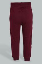 Load image into Gallery viewer, Redtag-Burgundy-Active-Track-Pant-Joggers-Infant-Boys-3 to 24 Months
