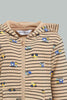 Redtag-Beige-Car-Printed-Hoody-Zipper-Sweatshirt-Sweatshirts-Infant-Boys-3 to 24 Months