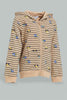 Redtag-Beige-Car-Printed-Hoody-Zipper-Sweatshirt-Sweatshirts-Infant-Boys-3 to 24 Months