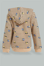 Load image into Gallery viewer, Redtag-Beige-Car-Printed-Hoody-Zipper-Sweatshirt-Sweatshirts-Infant-Boys-3 to 24 Months
