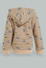 Redtag-Beige-Car-Printed-Hoody-Zipper-Sweatshirt-Sweatshirts-Infant-Boys-3 to 24 Months