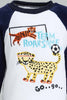 Redtag-White-And-Navy-Tiger-Fluffy-2-Pack-Pj-Set-Pyjama-Sets-Infant-Boys-3 to 24 Months