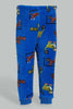 Redtag-White-And-Navy-Tiger-Fluffy-2-Pack-Pj-Set-Pyjama-Sets-Infant-Boys-3 to 24 Months