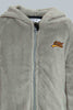 Redtag-Grey-Fluffy-Hoody-Onsie-Pj-Set-Pyjama-Sets-Infant-Boys-3 to 24 Months