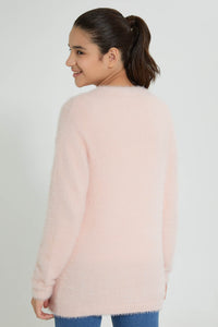 Redtag-Pink-Twofer-Cardigan-Cardigans-Senior-Girls-9 to 14 Years