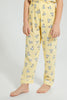 Redtag-Yellow-Bunny-Print-Woven-Nightsuit-Colour:Yellow,-Filter:Girls-(2-to-8-Yrs),-Girls-Pyjama-Sets,-New-In,-New-In-GIR,-Non-Sale,-S22B,-Section:Kidswear-Girls-2 to 8 Years