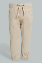 Load image into Gallery viewer, Redtag-Beige-Twill-Jogger-Chinos-Infant-Boys-3 to 24 Months
