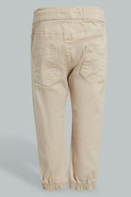 Load image into Gallery viewer, Redtag-Beige-Twill-Jogger-Chinos-Infant-Boys-3 to 24 Months
