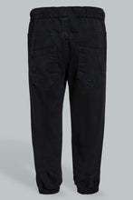 Load image into Gallery viewer, Redtag-Black-Twill-Jogger-Chinos-Infant-Boys-3 to 24 Months
