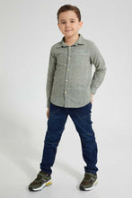 Load image into Gallery viewer, Redtag-Dark-Wash-Marble-Effect-Pull-On-Jean-Jeans-Pull-On-Boys-2 to 8 Years
