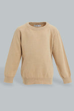 تنزيل الصورة على معرض الصور، Redtag-Beige-Solid-Pullover-Pullovers-Infant-Boys-3 to 24 Months
