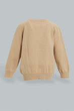 تنزيل الصورة على معرض الصور، Redtag-Beige-Solid-Pullover-Pullovers-Infant-Boys-3 to 24 Months
