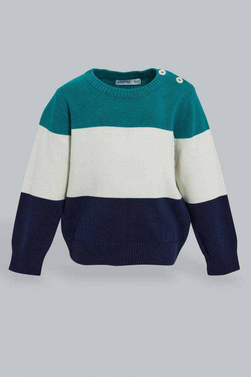Redtag-Color-Block-Pullover-Pullovers-Infant-Boys-3 to 24 Months