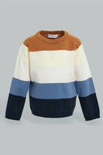 Load image into Gallery viewer, Redtag-Color-Block-Striped-Pullover-Pullovers-Infant-Boys-3 to 24 Months
