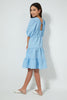 Redtag-Lt-Blue-Crinkle-Layered-Dress-Dresses-Senior-Girls-9 to 14 Years