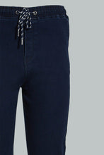 Load image into Gallery viewer, Redtag-Rinse-Wash-Knit-Denim-Jogger-Colour:Darkwash,-Filter:Men&#39;s-Clothing,-Men-Jeans,-New-In,-New-In-Men,-Non-Sale,-S22B,-Section:Men-Men&#39;s-
