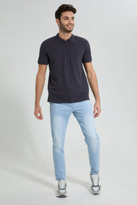 Redtag-Light-Wash-Knit-Denim-Jogger-Colour:Light-Wash,-Filter:Men's-Clothing,-Men-Jeans,-New-In,-New-In-Men,-Non-Sale,-S22B,-Section:Men-Men's-